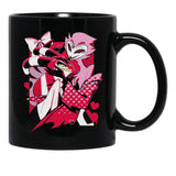 Popomu Blitzo x Stolas Helluva Boss Essential Black Coffee Mug, Gift Coffee Mug - Black