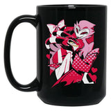 Popomu Blitzo x Stolas Helluva Boss Essential Black Coffee Mug, Gift Coffee Mug - Black