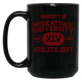 Property Of Miskatonic University Athletic Dept Black Coffee Mug, Gift Coffee Mug - Black