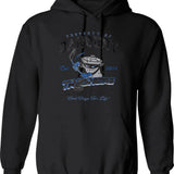 Property of Danbury Trashers Worn lts Baseball ¾ Sleeve T-Hoodie Graphic Pullover Hoodie - Black