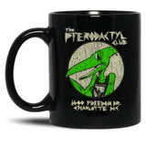 Pterodactyl Club 1987 Black Coffee Mug, Gift Coffee Mug