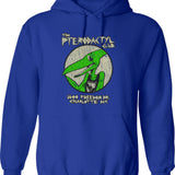 Pterodactyl Club 1987 Graphic Pullover Hoodie - Blue
