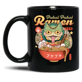 Pukei Pukei Ramen Vintage Black Coffee Mug, Gift Coffee Mug