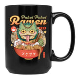 Pukei Pukei Ramen Vintage Black Coffee Mug, Gift Coffee Mug