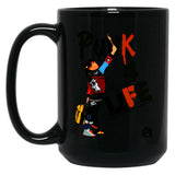 Punky Punk 4 Life Brewster Essential Black Coffee Mug, Gift Coffee Mug - Black