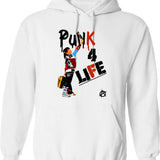 Punky Punk 4 Life Brewster Essential Graphic Pullover Hoodie - White