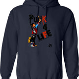 Punky Punk 4 Life Brewster Essential Graphic Pullover Hoodie - Navy