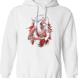 Puppet Master Leech Woman Graphic Pullover Hoodie - White