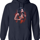 Puppet Master Leech Woman Graphic Pullover Hoodie - Navy