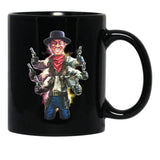 Puppet Master Six Shooter Black Coffee Mug, Gift Coffee Mug - Black
