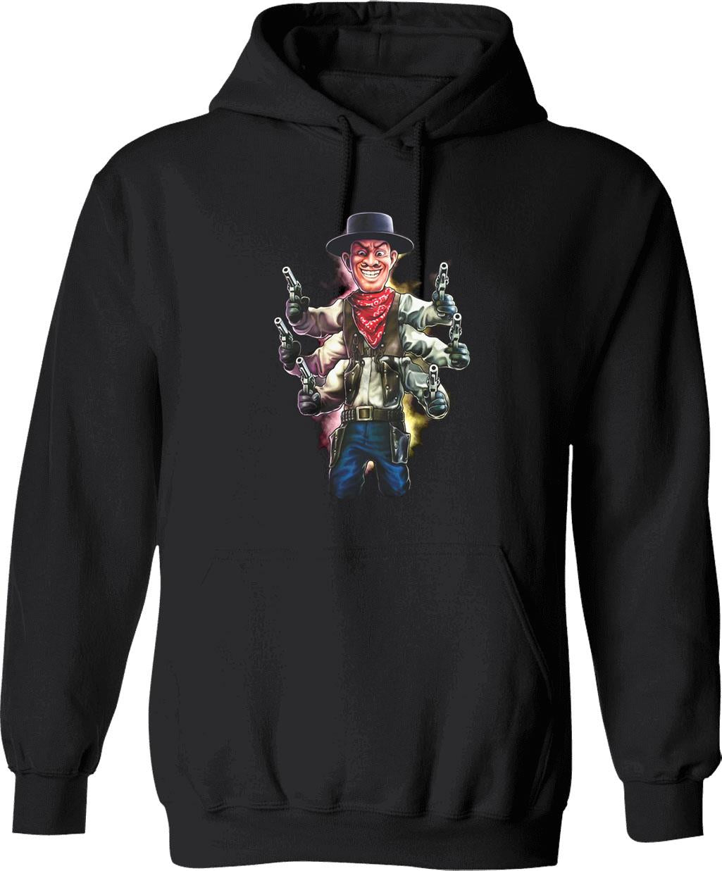 Puppet Master Six Shooter Graphic Pullover Hoodie - Black