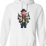 Puppet Master Six Shooter Graphic Pullover Hoodie - White