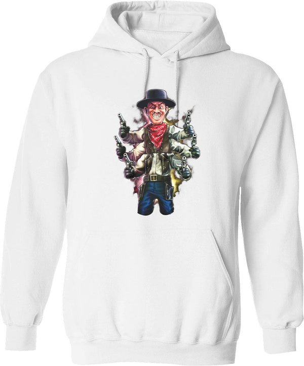 Puppet Master Six Shooter Graphic Pullover Hoodie - White