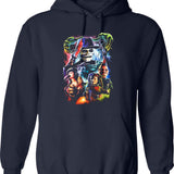 Puppet Master Sneak Attack Graphic Pullover Hoodie - Navy