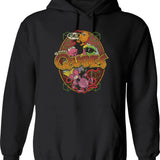 Qbert'S Qubes 1983 Graphic Pullover Hoodie - Black