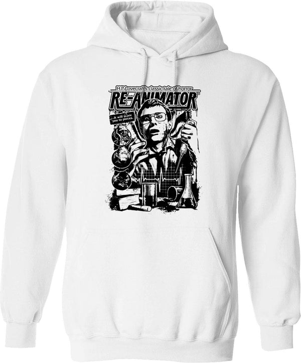 Re-Animator Classic Tale of Horror Graphic Pullover Hoodie - White