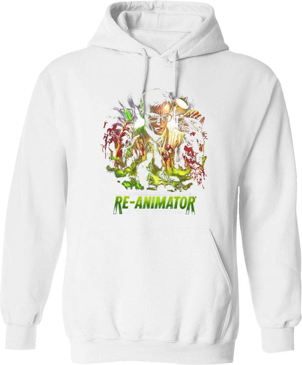 Re-Animator Scare You to Pieces Graphic Pullover Hoodie - White