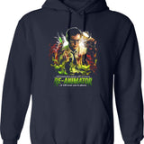 Re-Animator Scare You to Pieces Graphic Pullover Hoodie - Navy