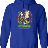 Re-Animator Scare You to Pieces Graphic Pullover Hoodie - Blue