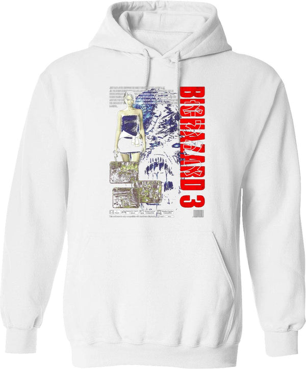 Resident Evil Biohazard 3 Classic Graphic Pullover Hoodie - White