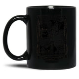 Retro Monsters Black Coffee Mug, Gift Coffee Mug