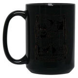 Retro Monsters Black Coffee Mug, Gift Coffee Mug - Black