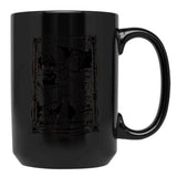Retro Monsters Black Coffee Mug, Gift Coffee Mug