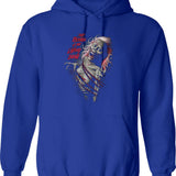 Return of The Living Dead Feel Myself Rotting Graphic Pullover Hoodie - Blue