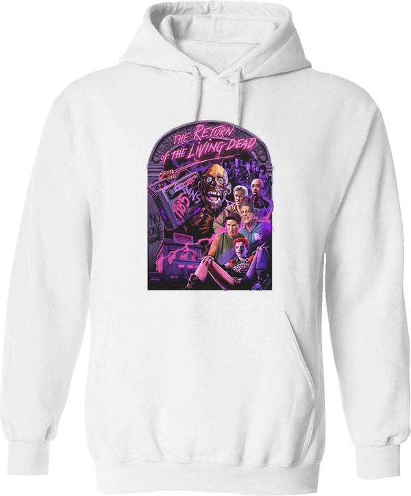 Return of The Living Dead No One Home Graphic Pullover Hoodie - White