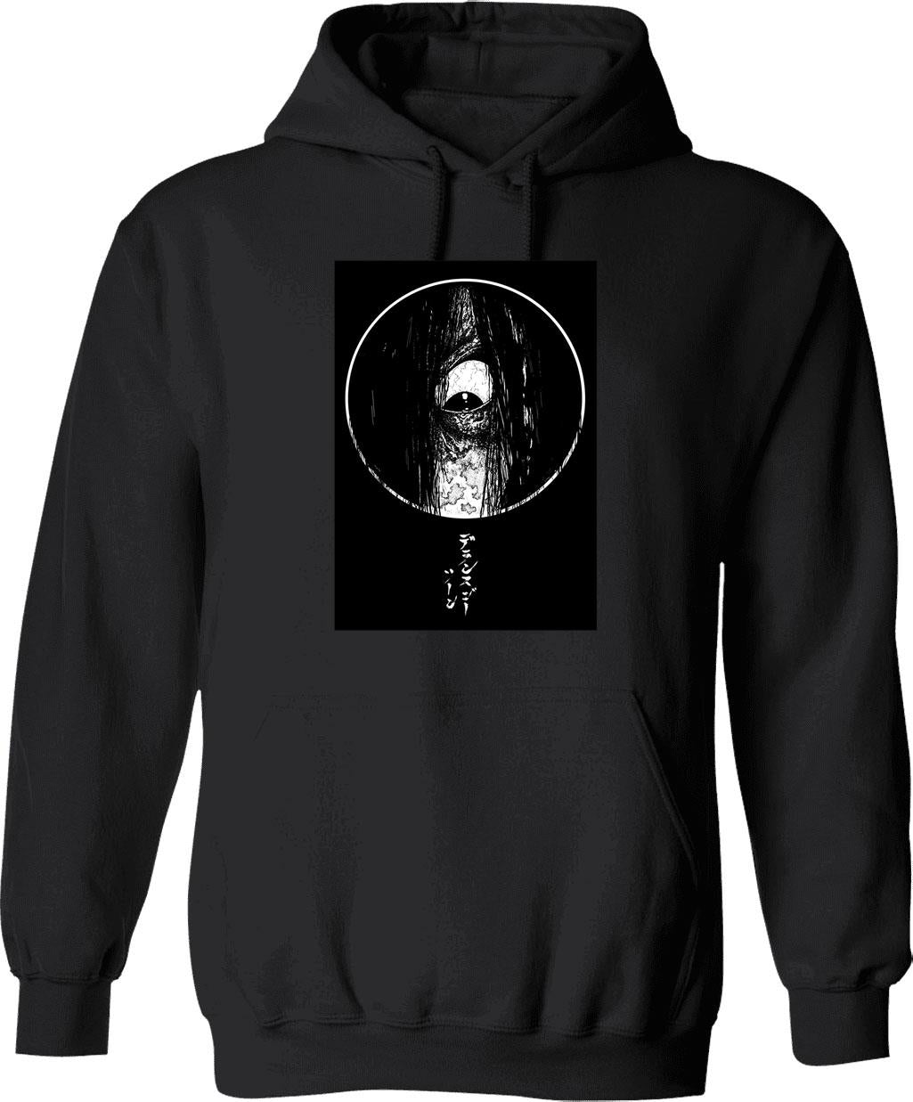 Ringu Premium Classic Graphic Pullover Hoodie - Black