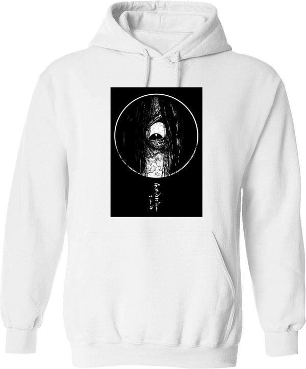 Ringu Premium Classic Graphic Pullover Hoodie - White