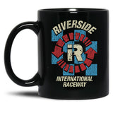 Riverside International Raceway 1957 Black Coffee Mug, Gift Coffee Mug