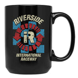 Riverside International Raceway 1957 Black Coffee Mug, Gift Coffee Mug