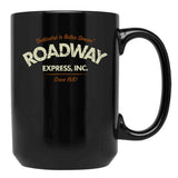 Roadway Express 1930 Black Coffee Mug, Gift Coffee Mug
