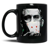 Rounders Movie Classic Movie Poker Pocket Aces Black Coffee Mug, Gift Coffee Mug