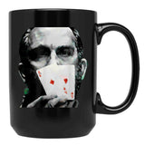 Rounders Movie Classic Movie Poker Pocket Aces Black Coffee Mug, Gift Coffee Mug
