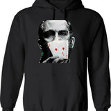 Rounders Movie Classic Movie Poker T-Hoodie Pocket Aces Graphic Pullover Hoodie - Black