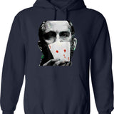 Rounders Movie Classic Movie Poker T-Hoodie Pocket Aces Graphic Pullover Hoodie - Navy