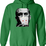 Rounders Movie Classic Movie Poker T-Hoodie Pocket Aces Graphic Pullover Hoodie - Green
