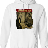 Sanford And Son - Retro Style Black Graphic Pullover Hoodie - White