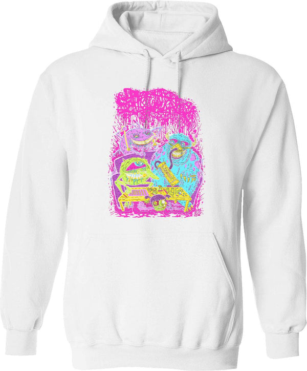 Sanguisugabogg Monsters Graphic Pullover Hoodie - White