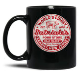 Satriale'S Italian Sausage Worn Out Black Coffee Mug, Gift Coffee Mug
