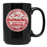 Satriale'S Italian Sausage Worn Out Black Coffee Mug, Gift Coffee Mug