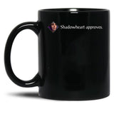 Shadowheart Approves Black Coffee Mug, Gift Coffee Mug