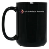 Shadowheart Approves Black Coffee Mug, Gift Coffee Mug - Black
