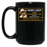 Sheriff Buford T Justice Black Coffee Mug, Gift Coffee Mug - Black