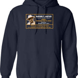 Sheriff Buford T Justice Graphic Pullover Hoodie - Navy