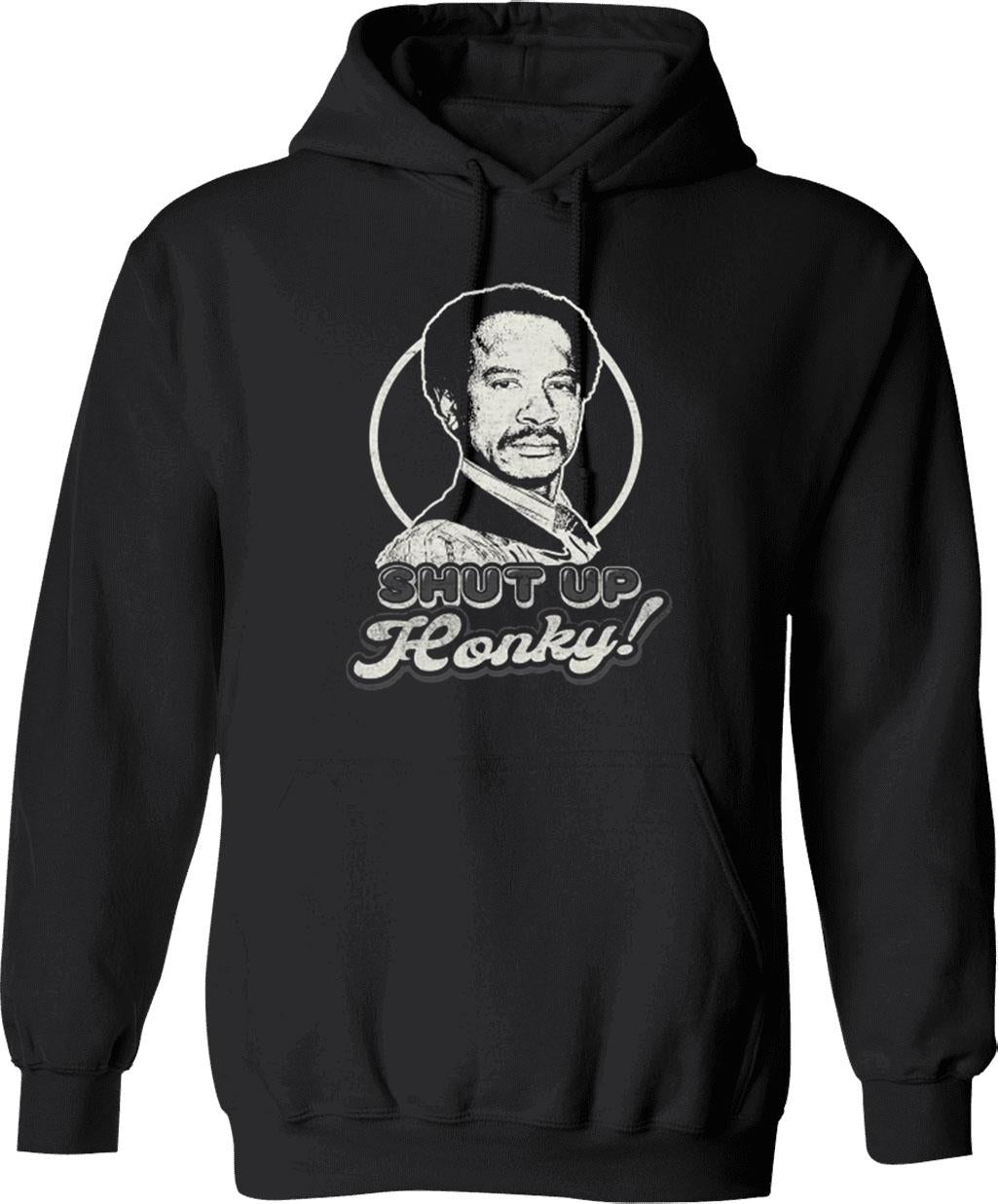 Shut Up Honky Graphic Pullover Hoodie - Black