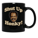 Shut Up Honky Worn Black Coffee Mug, Gift Coffee Mug - Black
