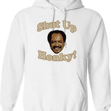 Shut Up Honky Worn Graphic Pullover Hoodie - White